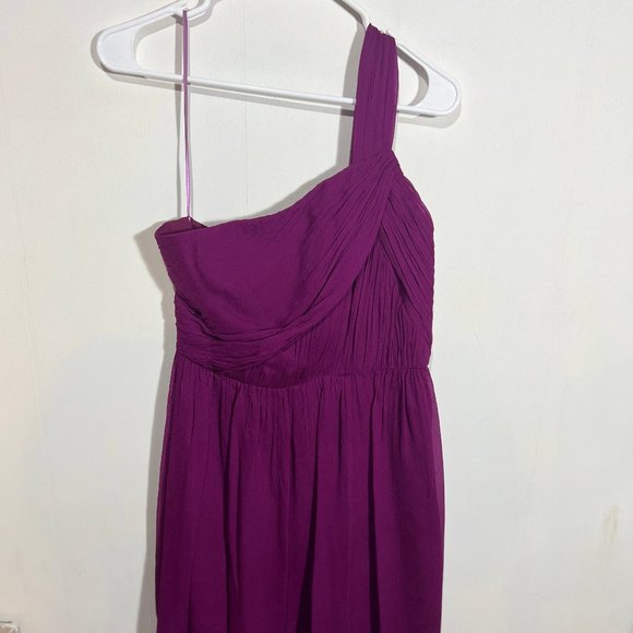J. Crew Dresses & Skirts - Radiant and Refined: J. Crew Bridesmaid Dress | One Shoulder | Luxurious Crepe
